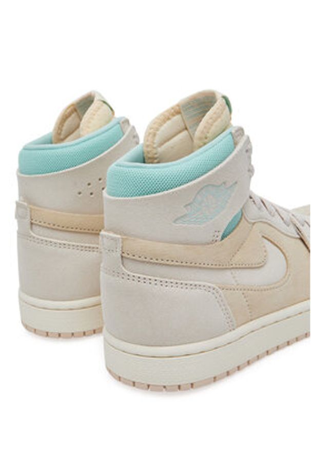 Nike Sneakersy Air Jordan 1 Zm Air Cmft 2 DV1305 Écru. Materiał: zamsz, skóra. Model: Nike Air Jordan