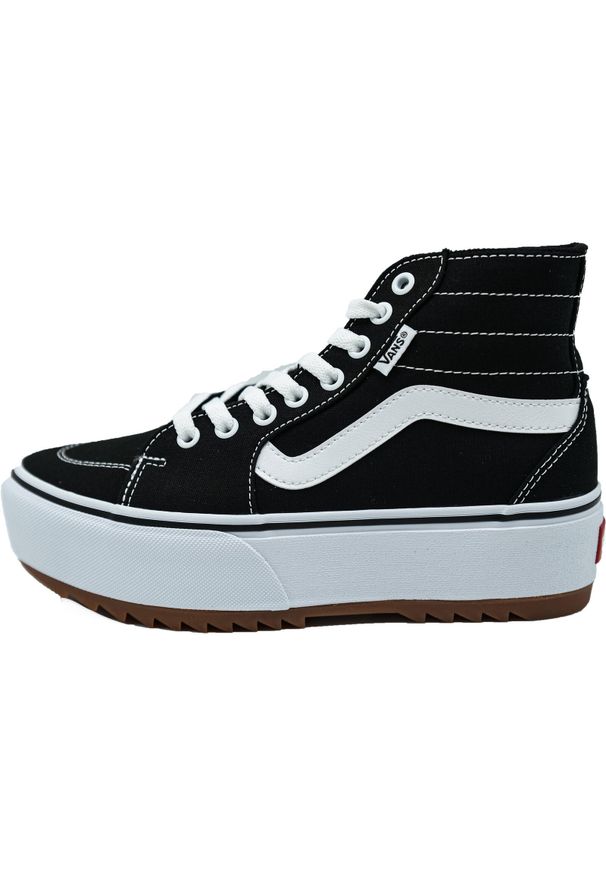 Trampki na platformie Vans Filmore Hi Platform, Kobiety. Kolor: czarny. Materiał: materiał. Obcas: na platformie