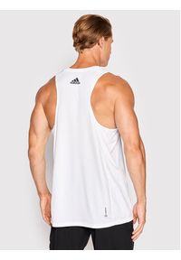 Adidas - adidas Koszulka techniczna Own The Run Aeroready Graphic HA4311 Biały Regular Fit. Kolor: biały. Materiał: syntetyk. Sport: bieganie #4
