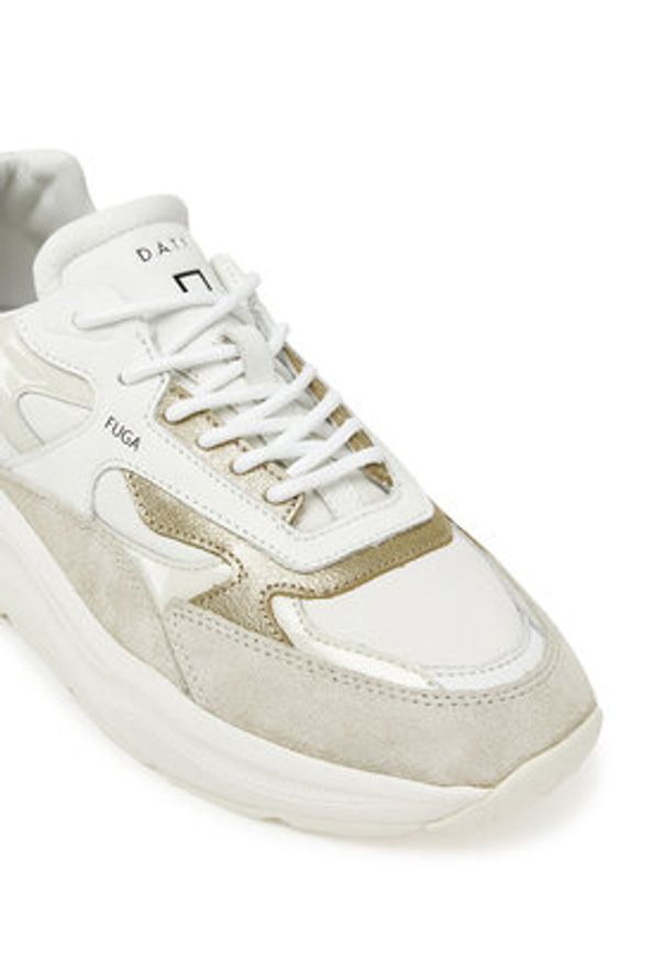 D.A.T.E. Sneakersy Fuga W421-FG-LM Beżowy. Kolor: beżowy. Materiał: zamsz, skóra