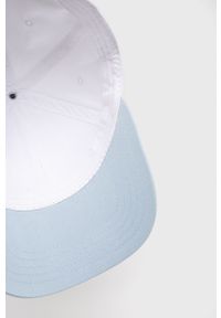 BOSS - Boss czapka Athleisure 50468257 kolor biały gładka. Kolor: biały. Materiał: bawełna. Wzór: gładki #4
