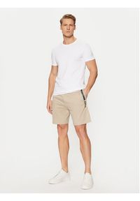 BOSS Szorty sportowe Authentic 50535837 Beżowy Regular Fit. Kolor: beżowy. Materiał: bawełna. Styl: sportowy #4