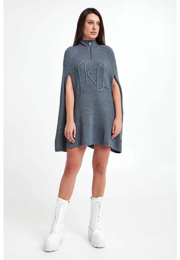 Karl Lagerfeld - Ponczo wełniane KARL LAGERFELD. Materiał: wełna