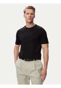 Hugo - HUGO T-Shirt Dimerstee 50542969 Czarny Slim Fit. Kolor: czarny. Materiał: bawełna #1