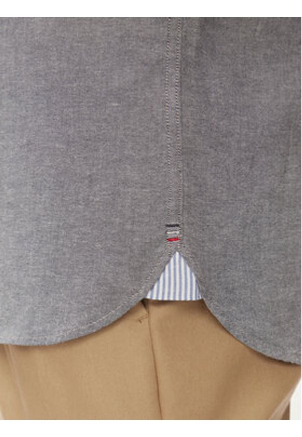 TOMMY HILFIGER - Tommy Hilfiger Koszula 1985 MW0MW33810 Szary Slim Fit. Kolor: szary. Materiał: bawełna