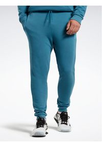 Reebok Spodnie dresowe Reebok Identity French Terry Joggers H49680 Niebieski Regular Fit. Kolor: niebieski. Materiał: bawełna #1