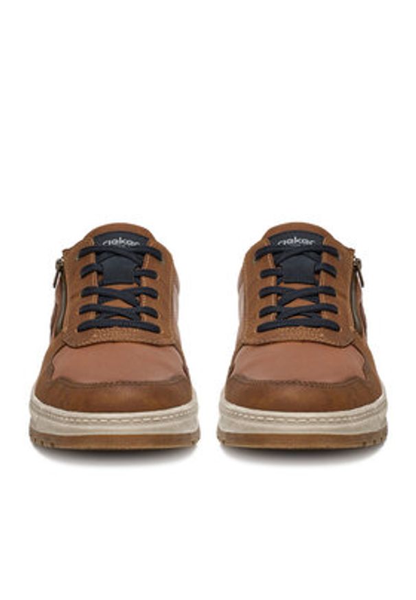Rieker Sneakersy 37029-25 Brązowy. Kolor: brązowy. Materiał: syntetyk, materiał