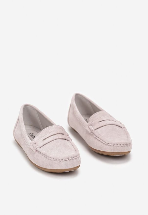 Born2be - Jasnofioletowe Mokasyny z Imitacji Zamszu z Cholewką przed Kostkę Colena. Wysokość cholewki: przed kostkę. Kolor: fioletowy. Materiał: zamsz. Szerokość cholewki: normalna