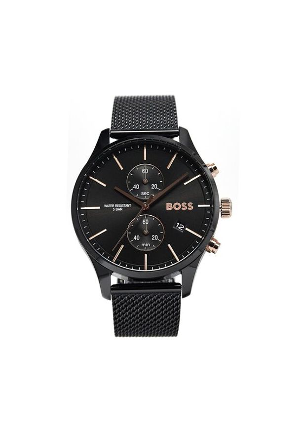 BOSS - Boss Zegarek Associate 1513811 Czarny. Kolor: czarny