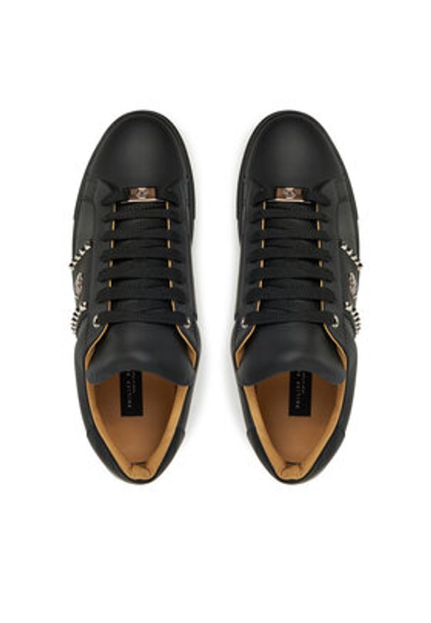 Philipp Plein - PHILIPP PLEIN Sneakersy SAES USC0732 PLE005 Czarny. Kolor: czarny. Materiał: skóra