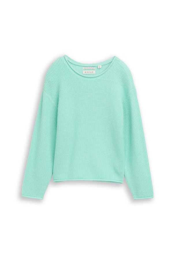 bonprix - Cienki sweter marki Tom Tailor. Kolor: niebieski. Materiał: materiał