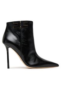 Botki Elisabetta Franchi. Kolor: czarny