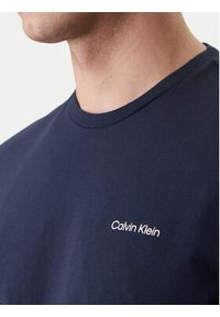 Calvin Klein T-Shirt Micro Logo LV04LC255G Granatowy Regular Fit. Kolor: niebieski. Materiał: bawełna #3