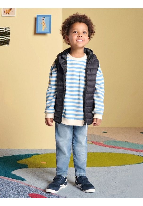 Sinsay - Jeansy slim - niebieski. Kolor: niebieski. Materiał: jeans