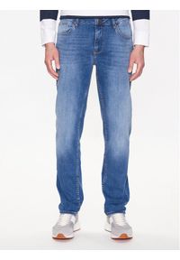 Lindbergh Jeansy 30-020000SFB Niebieski Tapered Fit. Kolor: niebieski