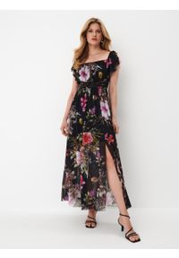 Mohito - Sukienka maxi w kwiaty - Czarny. Kolor: czarny. Wzór: kwiaty. Długość: maxi #2