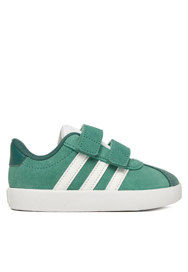 Adidas - adidas Sneakersy VL Court 3.0 Shoes JP7877 Turkusowy. Kolor: turkusowy. Materiał: skóra, zamsz