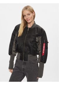 Alpha Industries Kurtka bomber MA-1 Cyber 108008 Czarny Regular Fit. Kolor: czarny. Materiał: syntetyk