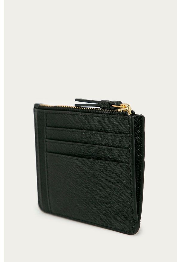 Tory Burch - Portfel skórzany. Kolor: czarny. Materiał: skóra