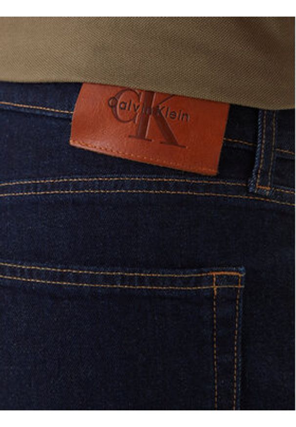 Calvin Klein Jeans Jeansy LV04RF946G Granatowy Straight Fit. Kolor: niebieski