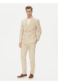BOSS Garnitur C-Huge-2Pcs-Db-252 50540783 Écru Slim Fit. Kolor: kremowy. Materiał: wełna, bawełna #1