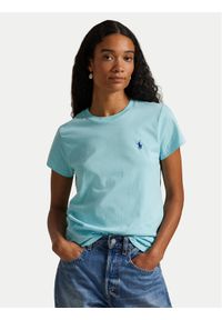 Polo Ralph Lauren T-Shirt 211B14605010 Turkusowy Classic Fit. Typ kołnierza: polo. Kolor: turkusowy. Materiał: bawełna #1