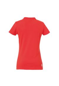 KEMPA - Damska koszulka polo Kempa Basics. Typ kołnierza: polo. Kolor: czerwony. Materiał: materiał