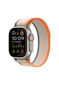 APPLE - Smartwatch Apple Watch Ultra 2 GPS + Cellular 49mm Titanium Case Trail Loop S/M Beżowy (MRF13WB/A). Rodzaj zegarka: smartwatch. Kolor: beżowy