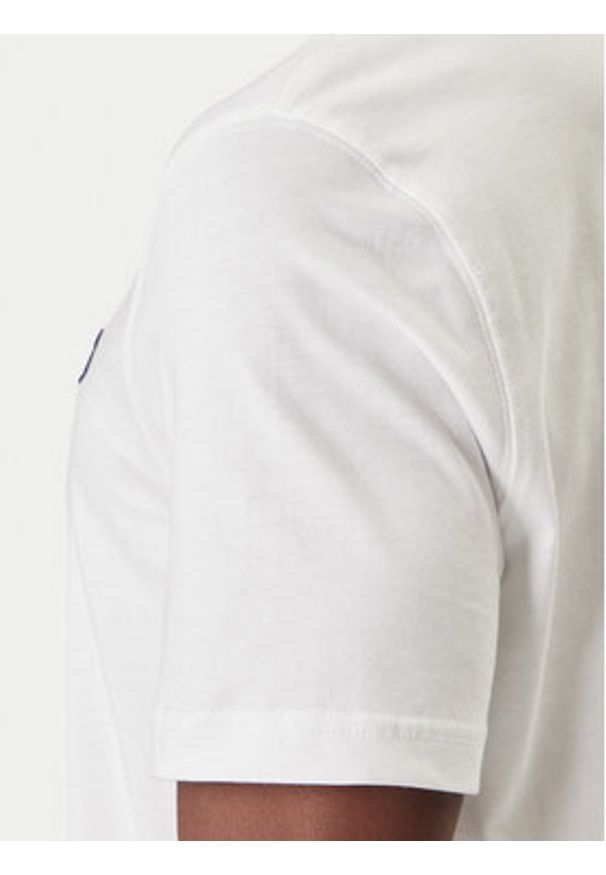 TOMMY HILFIGER - Tommy Hilfiger T-Shirt Embro Flag MW0MW42736 Biały Regular Fit. Kolor: biały. Materiał: bawełna