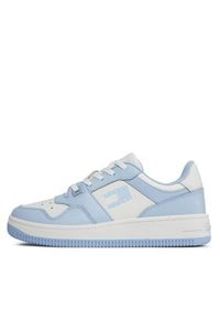 Tommy Jeans Sneakersy Tjw Retro Basket Tonal EN0EN02520 Granatowy. Kolor: niebieski. Materiał: skóra