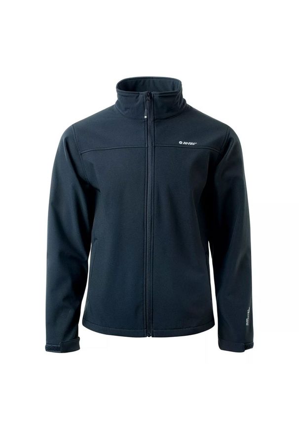 Hi-tec - Kurtka męska Softshell Hi-Tec Lingen - czarna, Rozmiar XXL. Kolor: czarny. Materiał: softshell