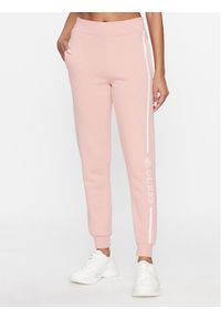 Guess Spodnie dresowe Allegraro V3BB03 K9Z21 Różowy Regular Fit. Kolor: różowy. Materiał: bawełna, dresówka, syntetyk