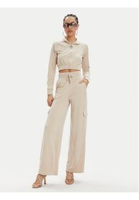 Juicy Couture Spodnie dresowe Audree JCWBJ23334 Beżowy Loose Fit. Kolor: beżowy. Materiał: syntetyk #3