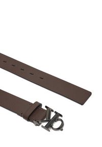 Calvin Klein Pasek Męski Ck Buckle 32Mm LV04D7022G Brązowy. Kolor: brązowy. Materiał: skóra