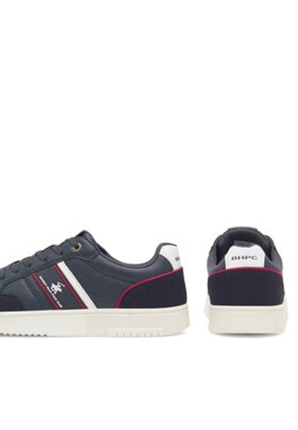 Beverly Hills Polo Club Sneakersy M-VSS24011 Granatowy. Kolor: niebieski. Materiał: skóra