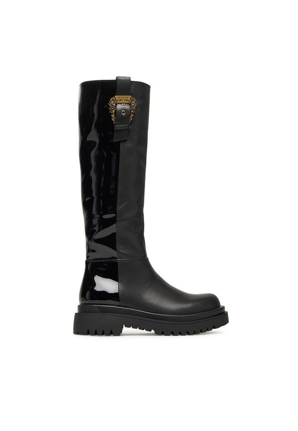 Kozaki Versace Jeans Couture. Kolor: czarny