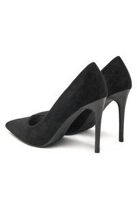 DeeZee Szpilki AS2288-11A Czarny. Kolor: czarny. Materiał: skóra. Obcas: na szpilce
