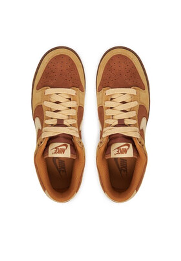Nike Sneakersy Dunk Low HV2512 200 Brązowy. Kolor: brązowy. Materiał: zamsz, skóra