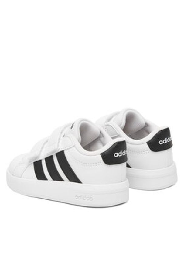 Adidas - adidas Sneakersy Grand Court 3.0 HP3534 Biały. Kolor: biały. Materiał: skóra