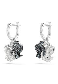 Swarovski Kolczyki Swan 5705728 Srebrny. Materiał: metalowe. Kolor: srebrny