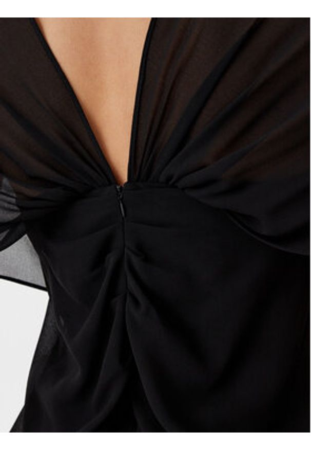 Eleh Sukienka wieczorowa ESS250187 Czarny Regular Fit. Kolor: czarny. Materiał: syntetyk. Styl: wizytowy