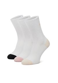 Zestaw 3 par wysokich skarpet unisex DC. Kolor: biały