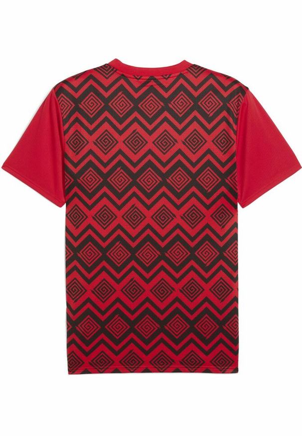 Puma - Męska koszulka przedmeczowa Egipt PUMA Red Black. Kolor: czerwony, wielokolorowy, czarny