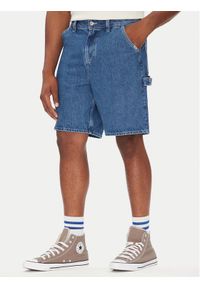 Element Szorty jeansowe Carpenter ELYDS00102 Niebieski Relaxed Fit. Kolor: niebieski. Materiał: bawełna