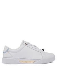 TOMMY HILFIGER - Tommy Hilfiger Sneakersy Golden Hw Court Sneaker FW0FW07702 Biały. Kolor: biały