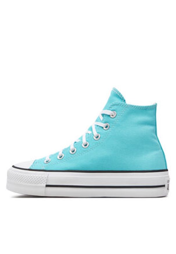 Converse Trampki Chuck Taylor All Star Lift A07570C Niebieski. Kolor: niebieski. Materiał: materiał