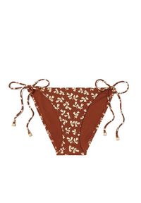 Tory Burch - TORY BURCH - Brązowy wiązany dół od bikini. Kolor: brązowy. Materiał: materiał #1