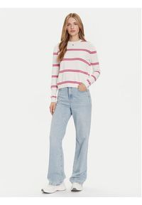 Tommy Jeans Sweter Essential DW0DW20159 Écru Regular Fit. Materiał: bawełna #3