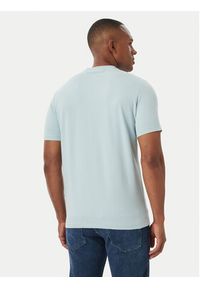 Karl Lagerfeld - KARL LAGERFELD T-Shirt 755049 562235 Niebieski jasny Regular Fit. Typ kołnierza: dekolt w karo. Kolor: niebieski. Materiał: bawełna #2