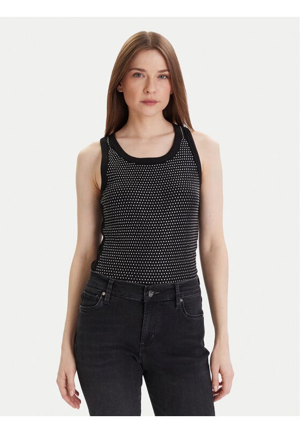 JOOP! Jeans Top Tunka 30046107 Czarny Slim Fit. Kolor: czarny. Materiał: bawełna